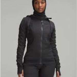 Lululemon Athletica Black Utility Jacket with Slim Fit and Hood